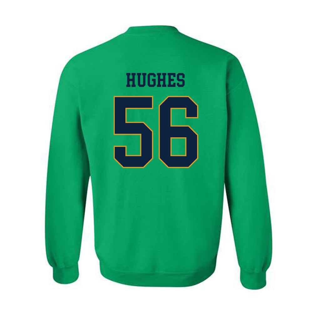 Notre Dame - NCAA Football : Elijah Hughes - Classic Fashion Shersey Crewneck Sweatshirt-1