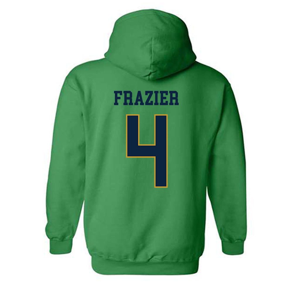 Notre Dame - NCAA Football : Bubba Frazier - Classic Fashion Shersey Hooded Sweatshirt-1