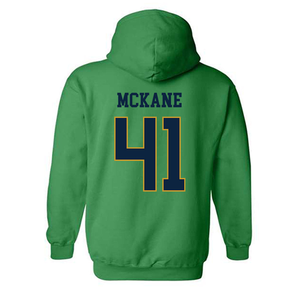 Notre Dame - NCAA Men's Lacrosse : Matthew McKane - Classic Fashion Shersey Hooded Sweatshirt-1