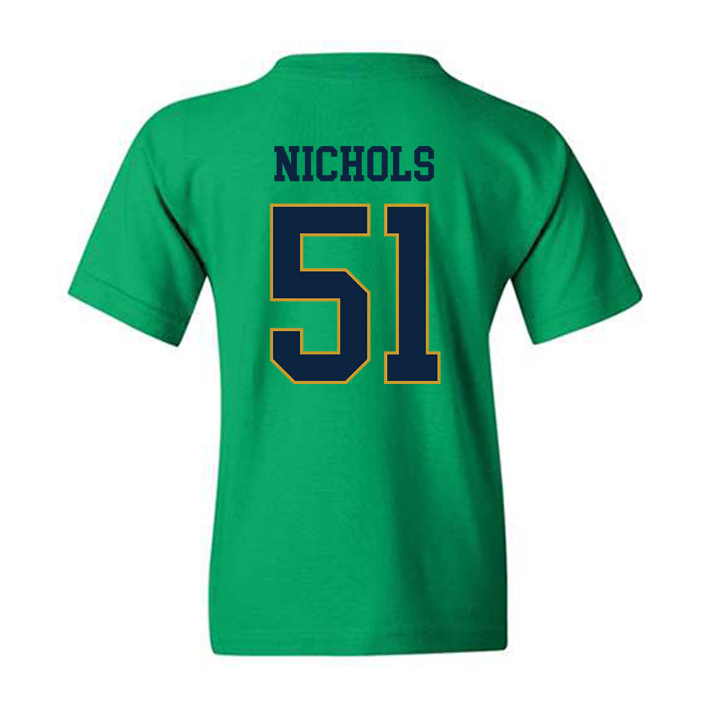 Notre Dame - NCAA Football : Ben Nichols - Classic Fashion Shersey Youth T-Shirt-1