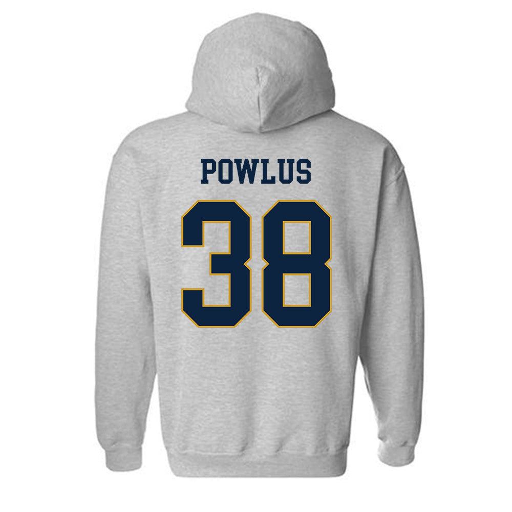 Notre Dame - NCAA Football : Tommy Powlus - Classic Fashion Shersey Hooded Sweatshirt-1