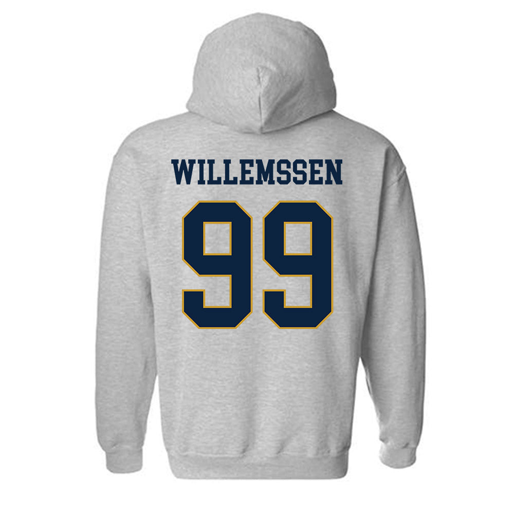 Notre Dame - NCAA Softball : Christina Willemssen - Classic Fashion Shersey Hooded Sweatshirt-1