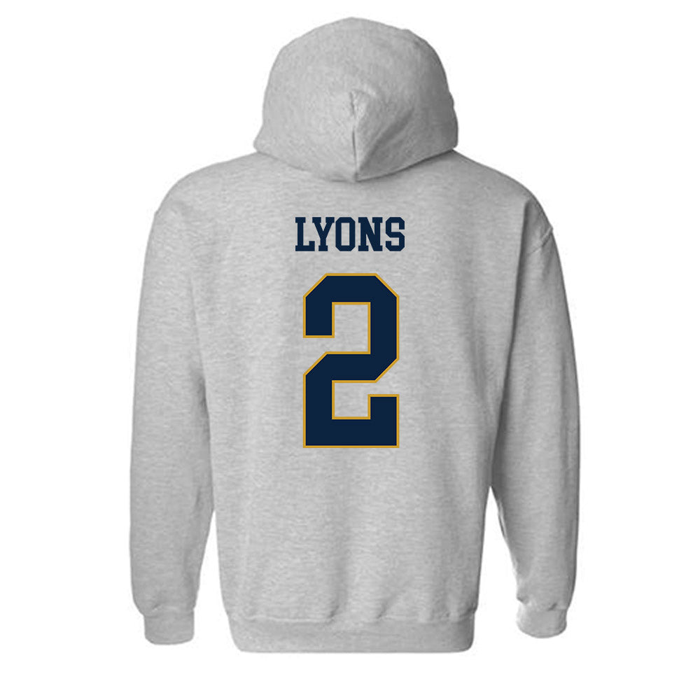 Notre Dame - NCAA Women's Lacrosse : Abigail Lyons - Classic Fashion Shersey Hooded Sweatshirt-1
