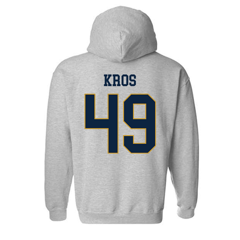 Notre Dame - NCAA Football : Andrew Kros - Classic Fashion Shersey Hooded Sweatshirt-1
