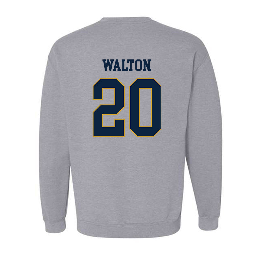 Notre Dame - NCAA Football : Jonaz Walton - Classic Fashion Shersey Crewneck Sweatshirt-1