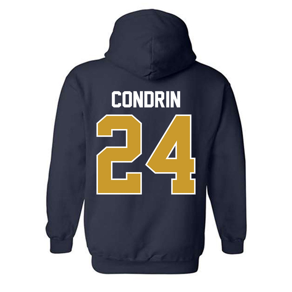 Notre Dame - NCAA Baseball : Luke Condrin - Sports Shersey Hooded Sweatshirt-1