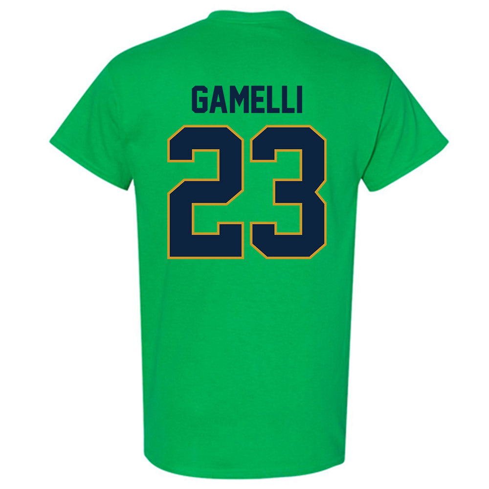 Notre Dame - NCAA Baseball : Gian Gamelli - Sports Shersey T-Shirt-1