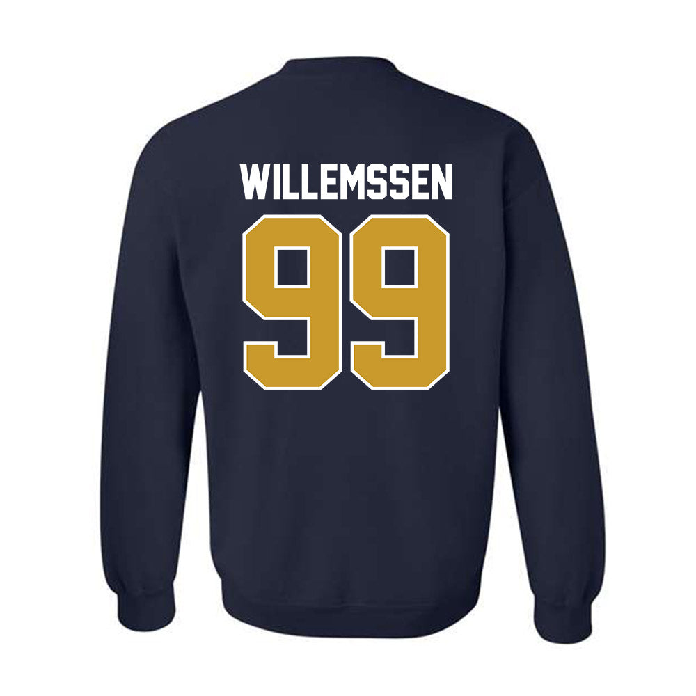 Notre Dame - NCAA Softball : Christina Willemssen - Sports Shersey Crewneck Sweatshirt-1
