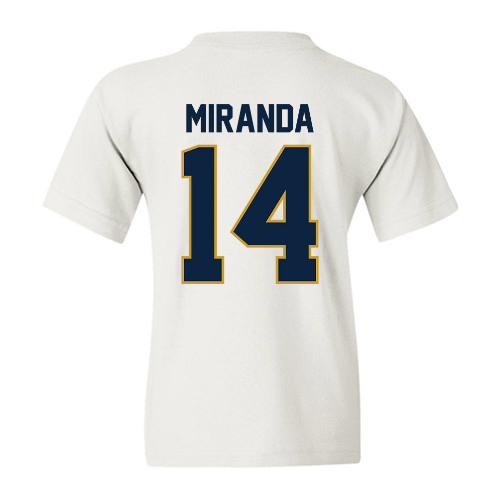 Notre Dame - NCAA Baseball : Shane Miranda - Sports Shersey Youth T-Shirt-1
