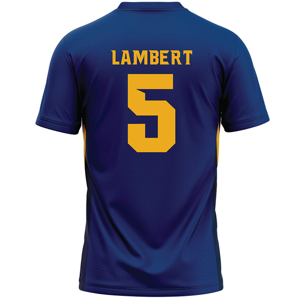 Canisius - NCAA Men's Lacrosse : Jacob Lambert - Navy Lacrosse Jersey -1
