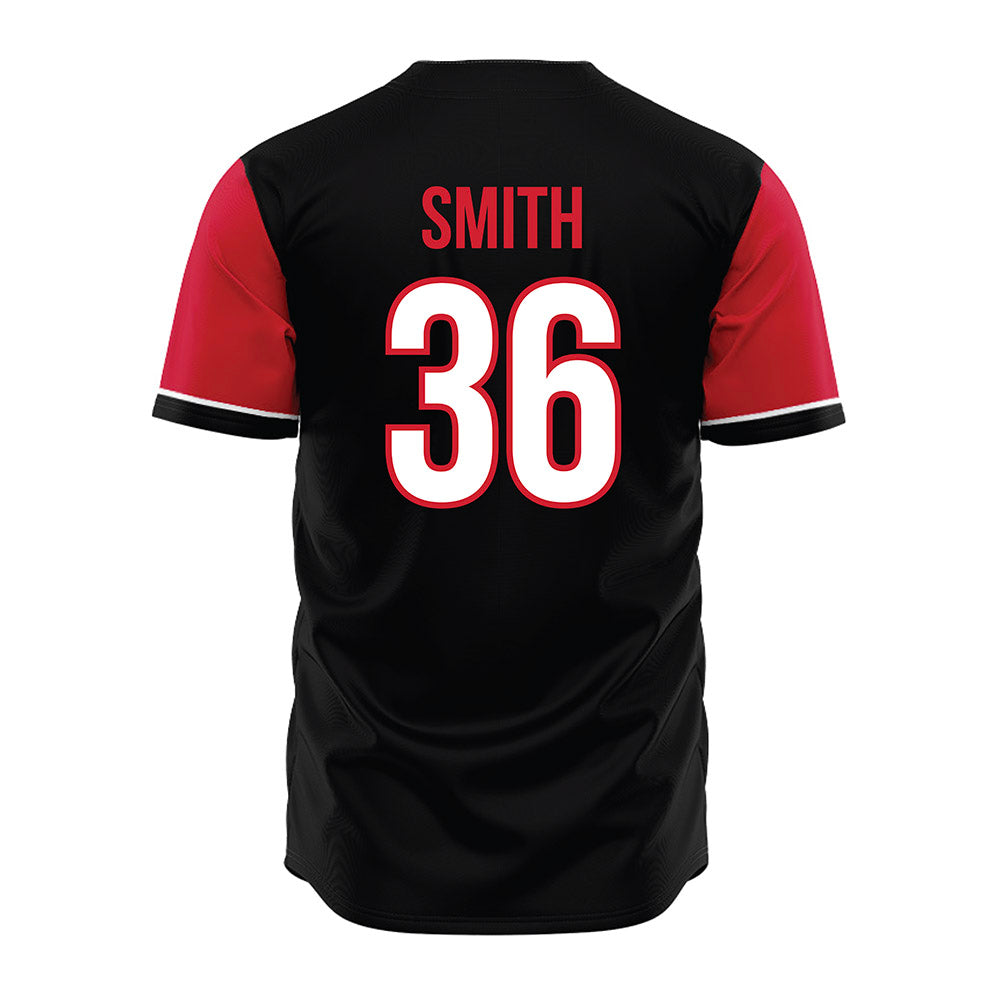 NC State - NCAA Baseball : Jacob Smith - Black Jersey-1