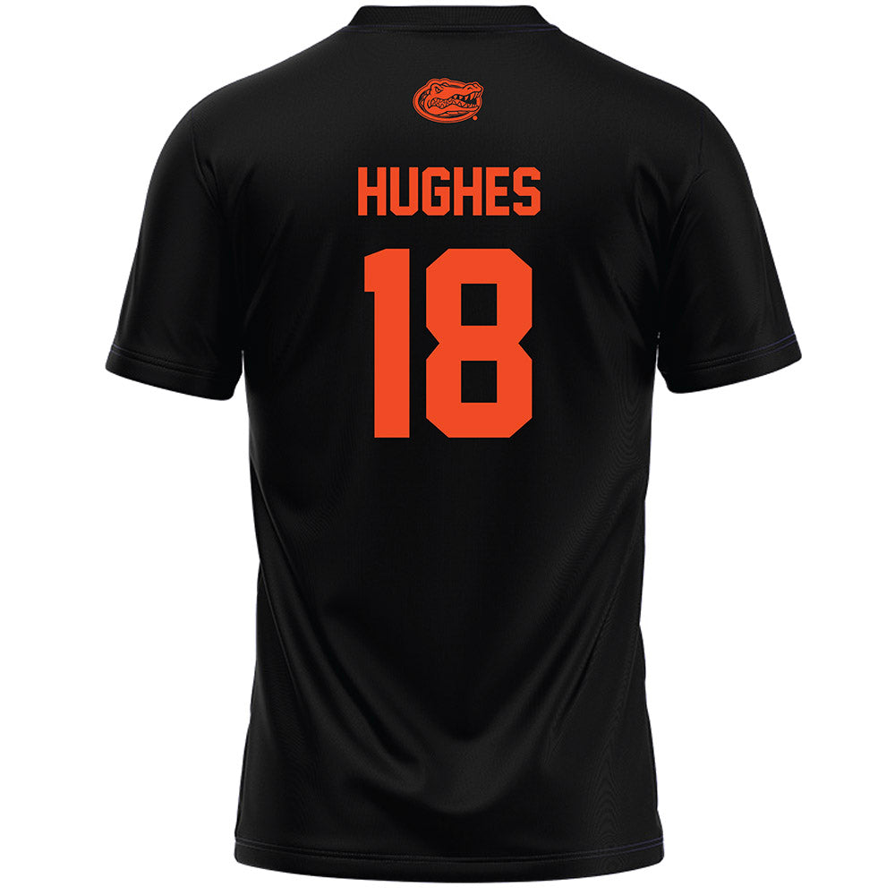 Florida - NCAA Women's Lacrosse : Sam Hughes - Black Lacrosse Jersey -1