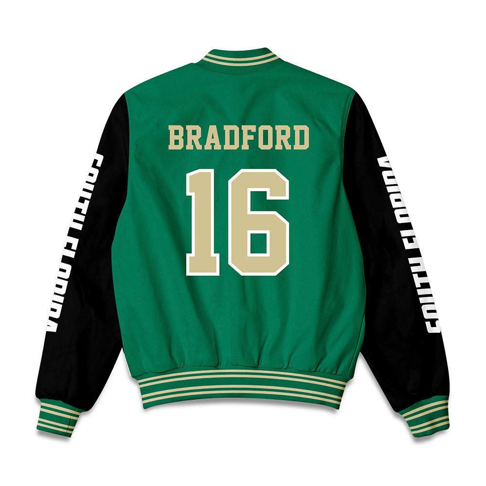 USF - NCAA Football : Jayden Bradford - Bomber Jacket-1