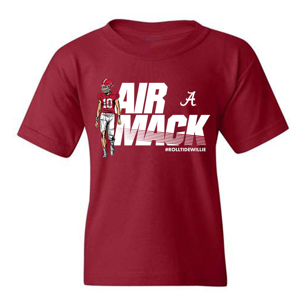 Alabama - NCAA Football : Austin Mack x Roll Tide Willie - Youth tshirt Individual Caricature