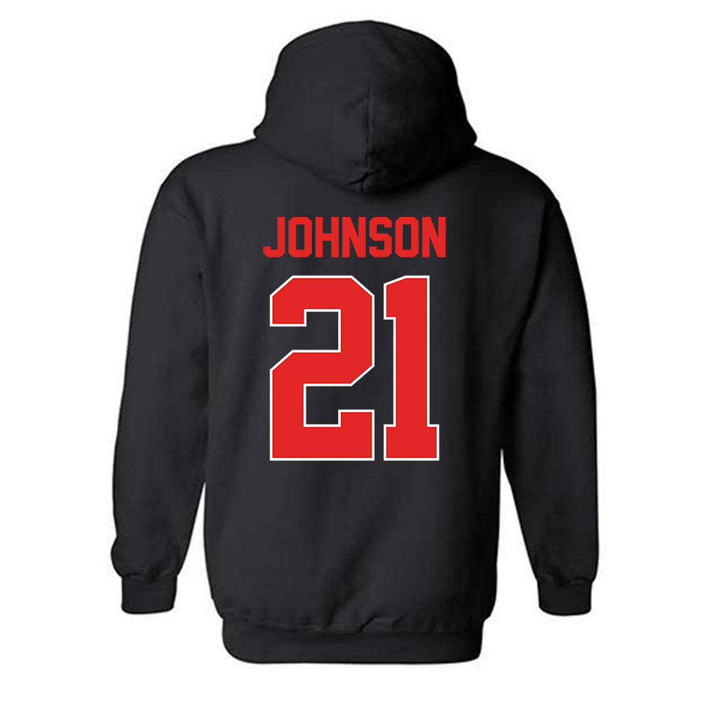 Texas Tech - NCAA Softball : Alana Johnson - Sports Shersey Hooded Sweatshirt-1