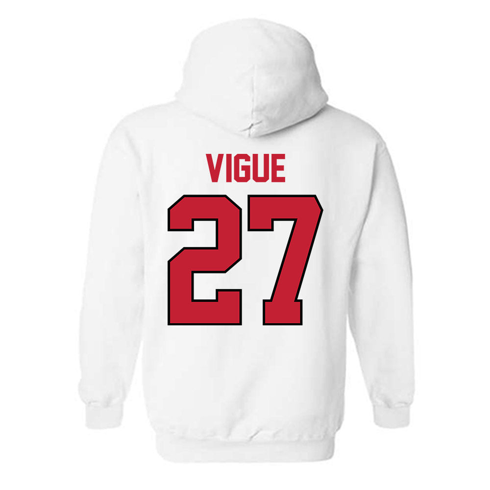 Georgia - NCAA Baseball : Dylan Vigue - Classic Shersey Hooded Sweatshirt-1
