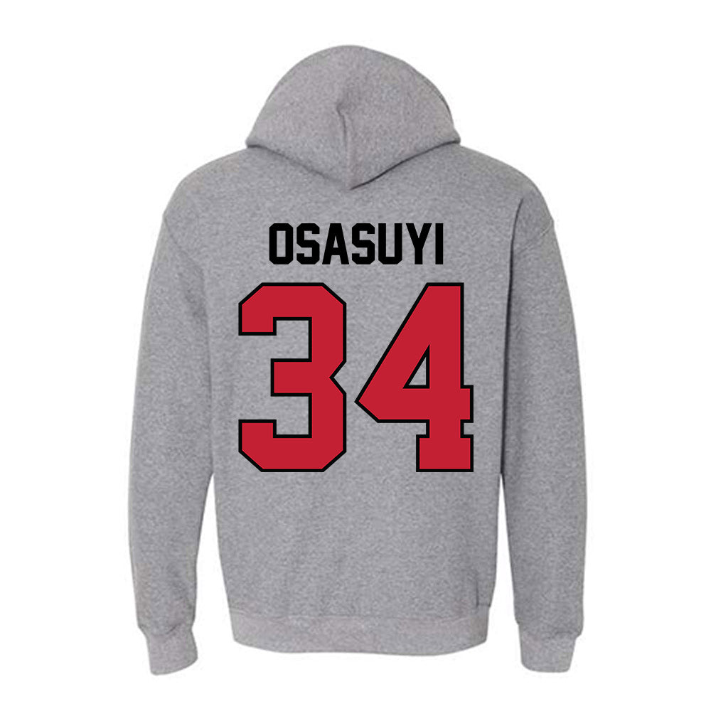 Georgia - NCAA Men's Basketball : Andrew Osasuyi - Classic Shersey Hooded Sweatshirt-1