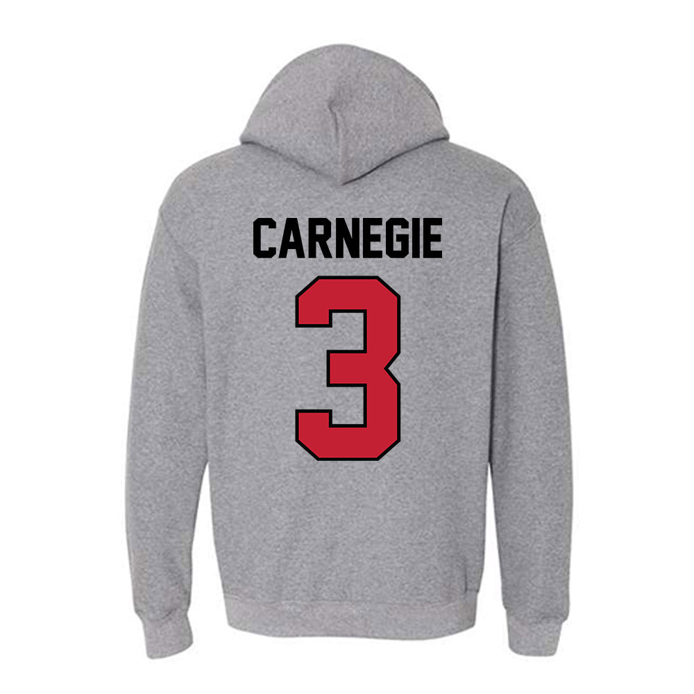 Georgia - NCAA Women's Basketball : Danielle Carnegie - Classic Shersey Hooded Sweatshirt-1