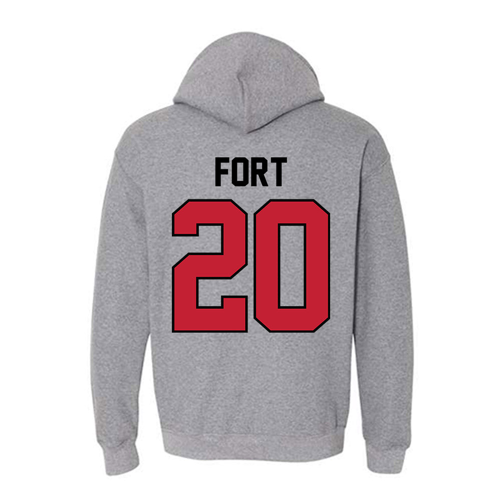 Georgia - NCAA Football : Zech Fort - Classic Shersey Hooded Sweatshirt-1