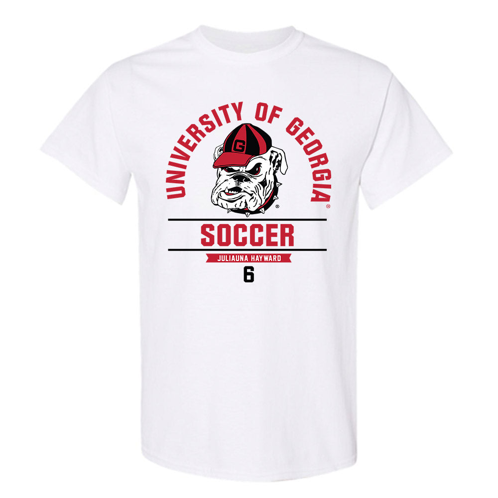 Georgia - NCAA Women's Soccer : Juliauna Hayward - Classic Fashion Shersey T-Shirt-0