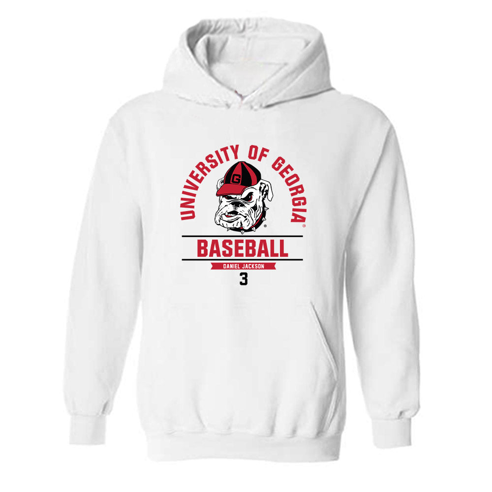 Georgia - NCAA Baseball : Daniel Jackson - Classic Fashion Shersey Hooded Sweatshirt-0