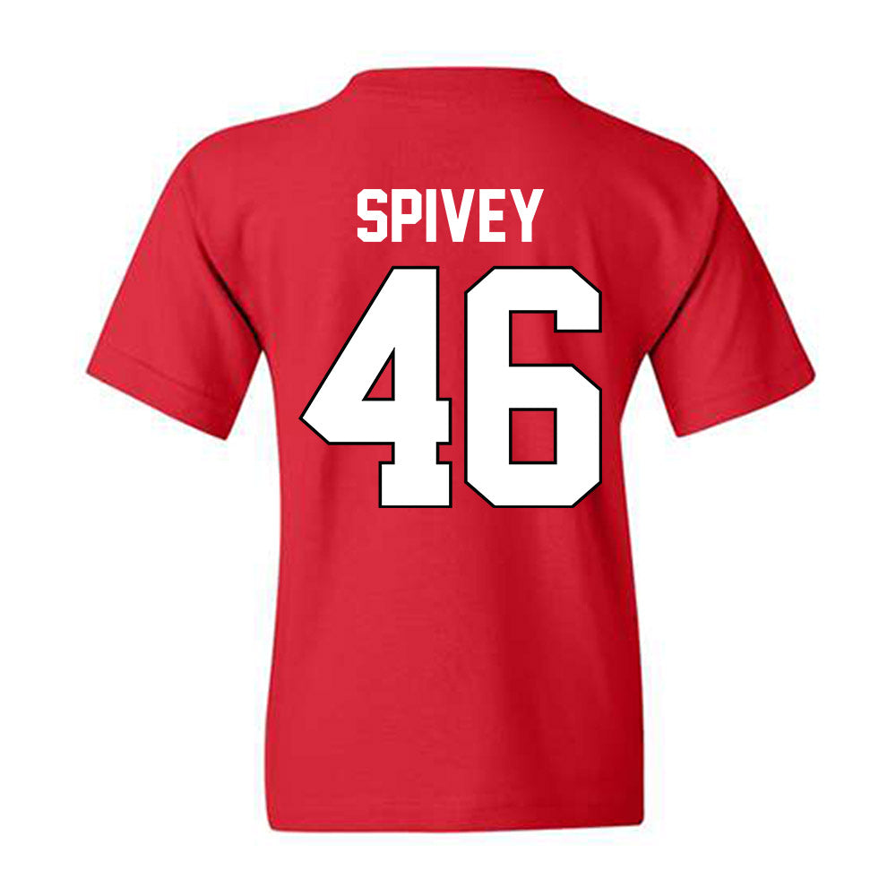 Georgia - NCAA Baseball : Logan Spivey - Sports Shersey Youth T-Shirt-1