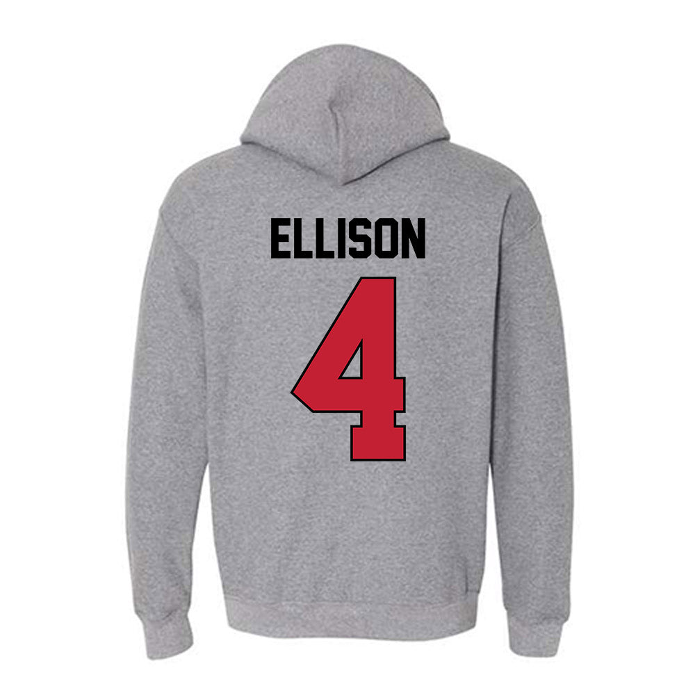 Georgia - NCAA Softball : Tyler Ellison - Sports Shersey Hooded Sweatshirt-1