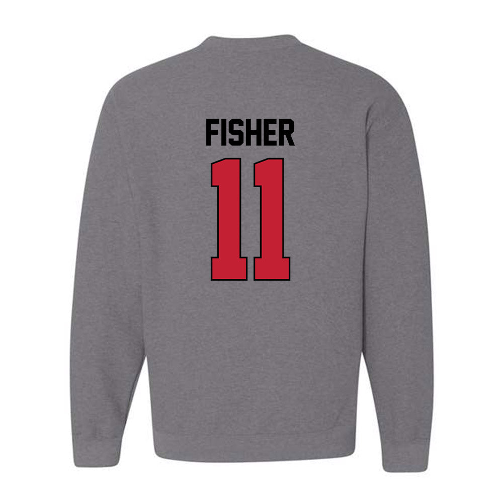 Georgia - NCAA Softball : Addisen Fisher - Sports Shersey Crewneck Sweatshirt-1