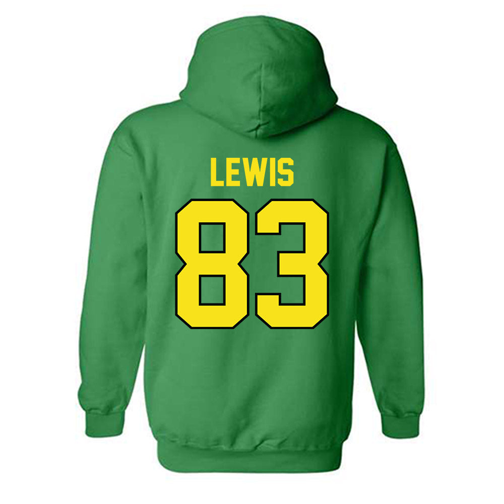 Oregon - NCAA Football : Hudson Lewis - Classic Shersey Hooded Sweatshirt-1