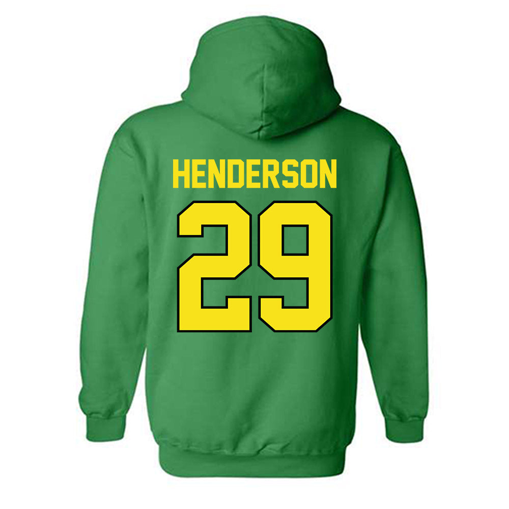 Oregon - NCAA Football : Arlo Henderson - Classic Shersey Hooded Sweatshirt-1