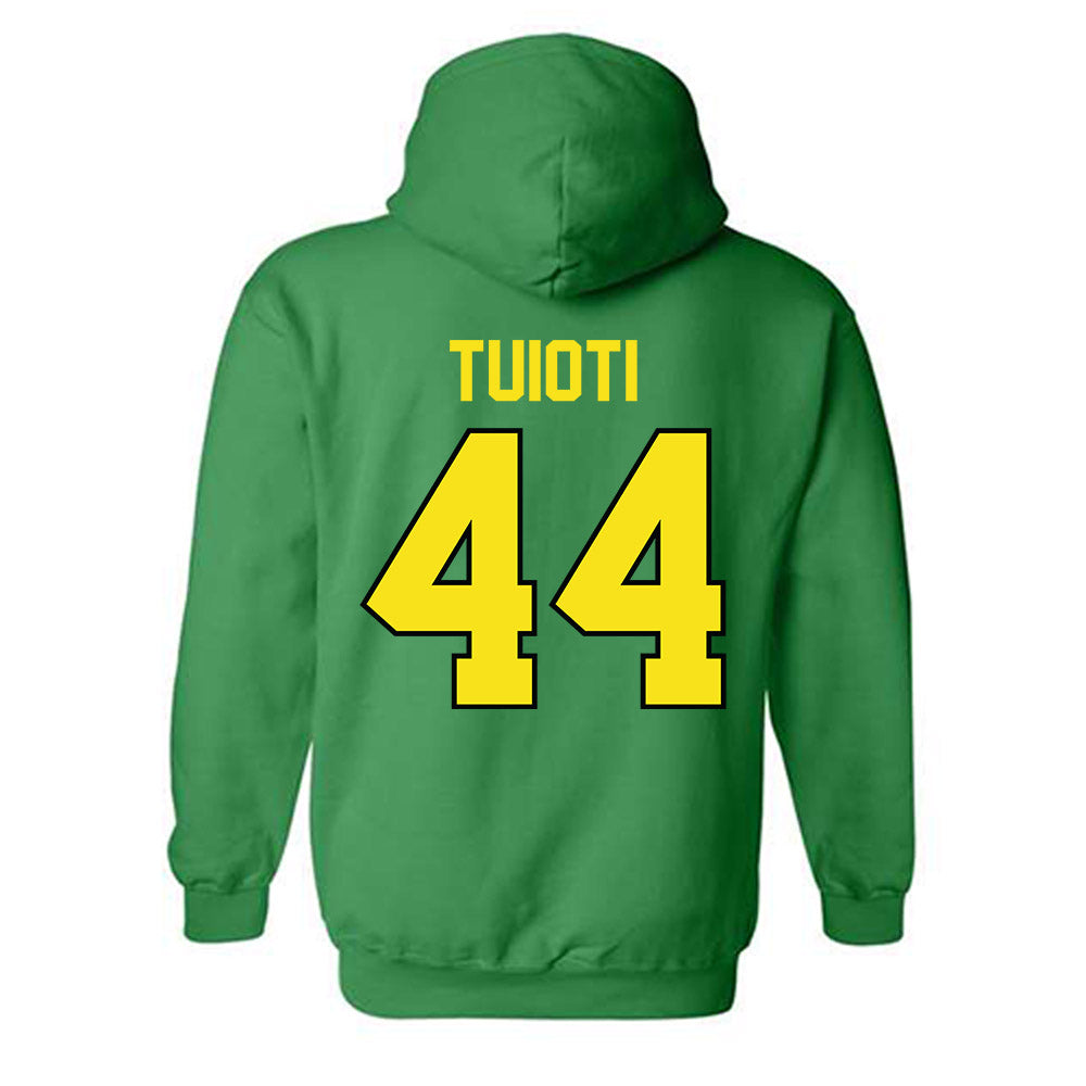 Oregon - NCAA Football : Teitum Tuioti - Classic Shersey Hooded Sweatshirt-1