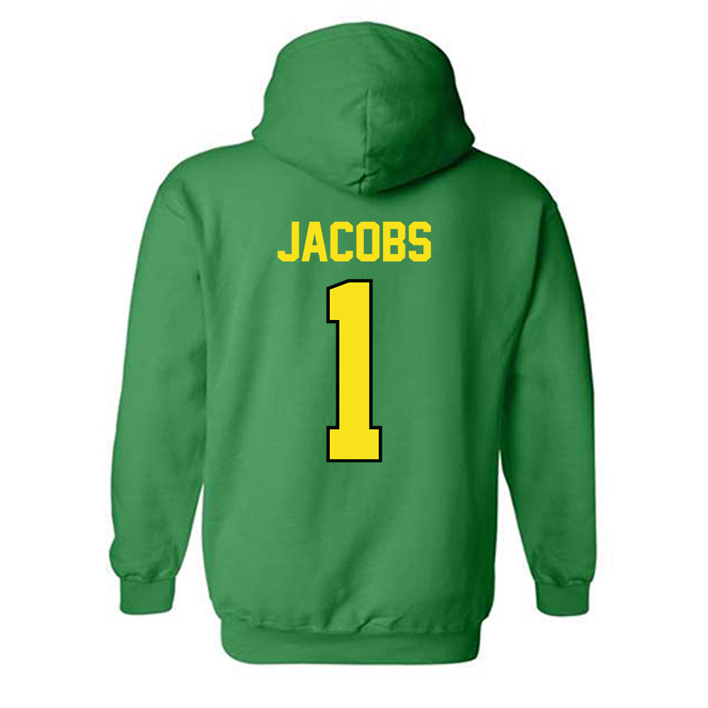 Oregon - NCAA Women's Basketball : Mia Jacobs - Classic Shersey Hooded Sweatshirt-1