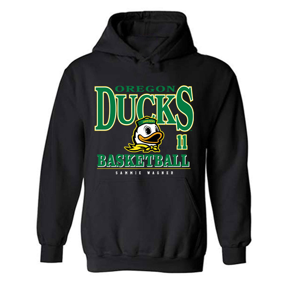 Oregon - NCAA Women's Basketball : Sammie Wagner - Classic Fashion Shersey Hooded Sweatshirt-0