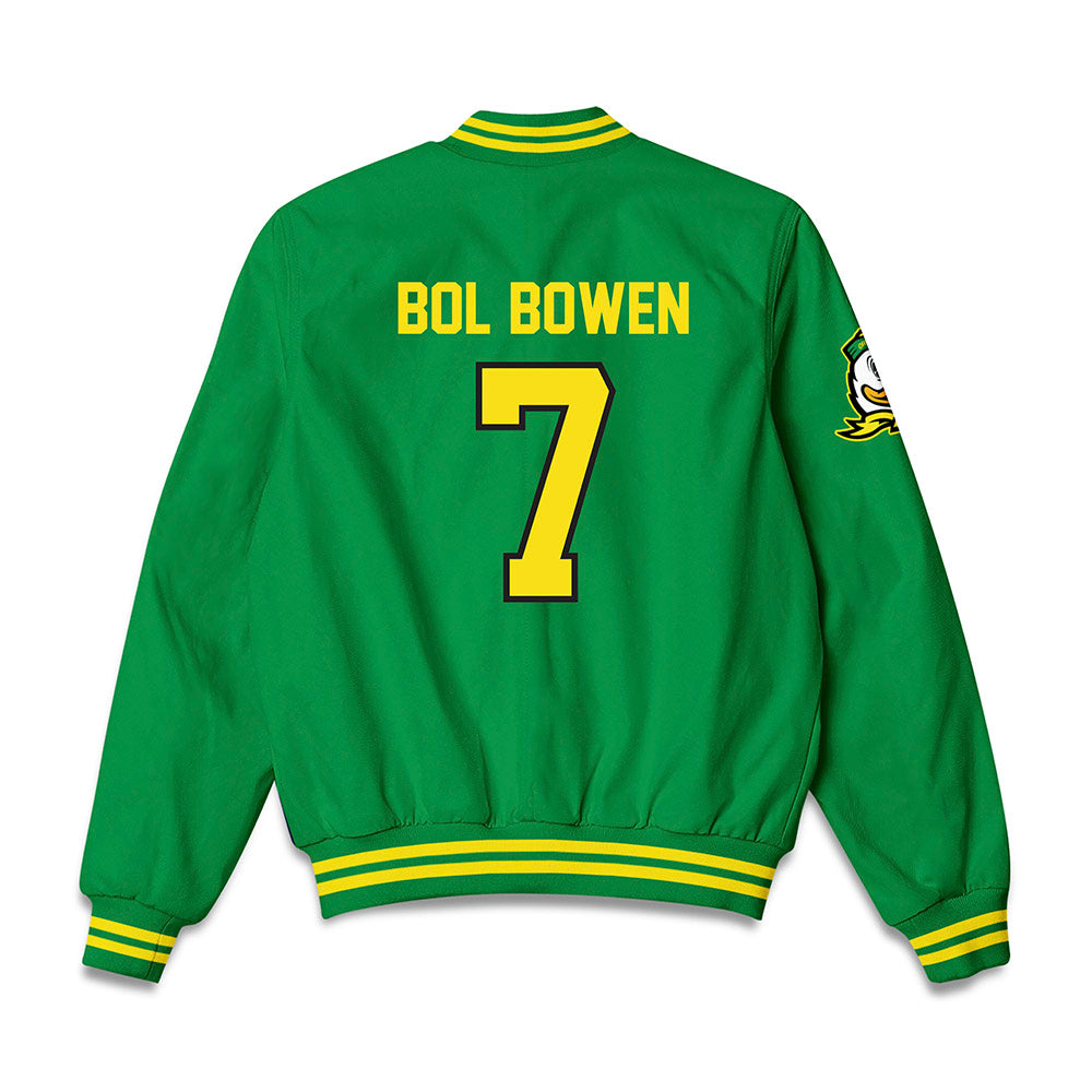 Oregon - NCAA Men's Basketball : Taylor Bol Bowen - Bomber Jacket-1