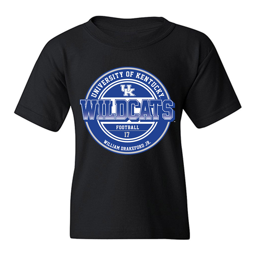 Kentucky - NCAA Football : William Drakeford Jr. - Classic Fashion Shersey Youth T-Shirt-0