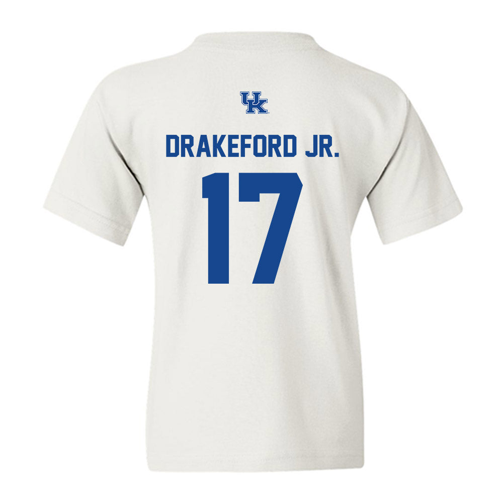 Kentucky - NCAA Football : William Drakeford Jr. - Classic Shersey Youth T-Shirt-1