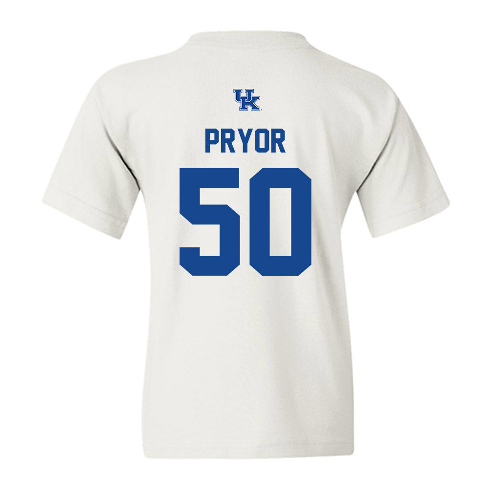 Kentucky - NCAA Baseball : Will Pryor - Classic Shersey Youth T-Shirt-1