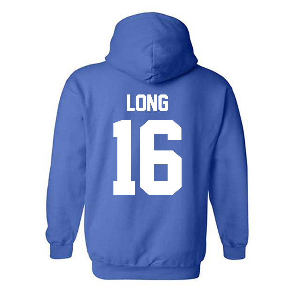 Kentucky - NCAA Football : JacQai Long - Sports Shersey Hooded Sweatshirt-1