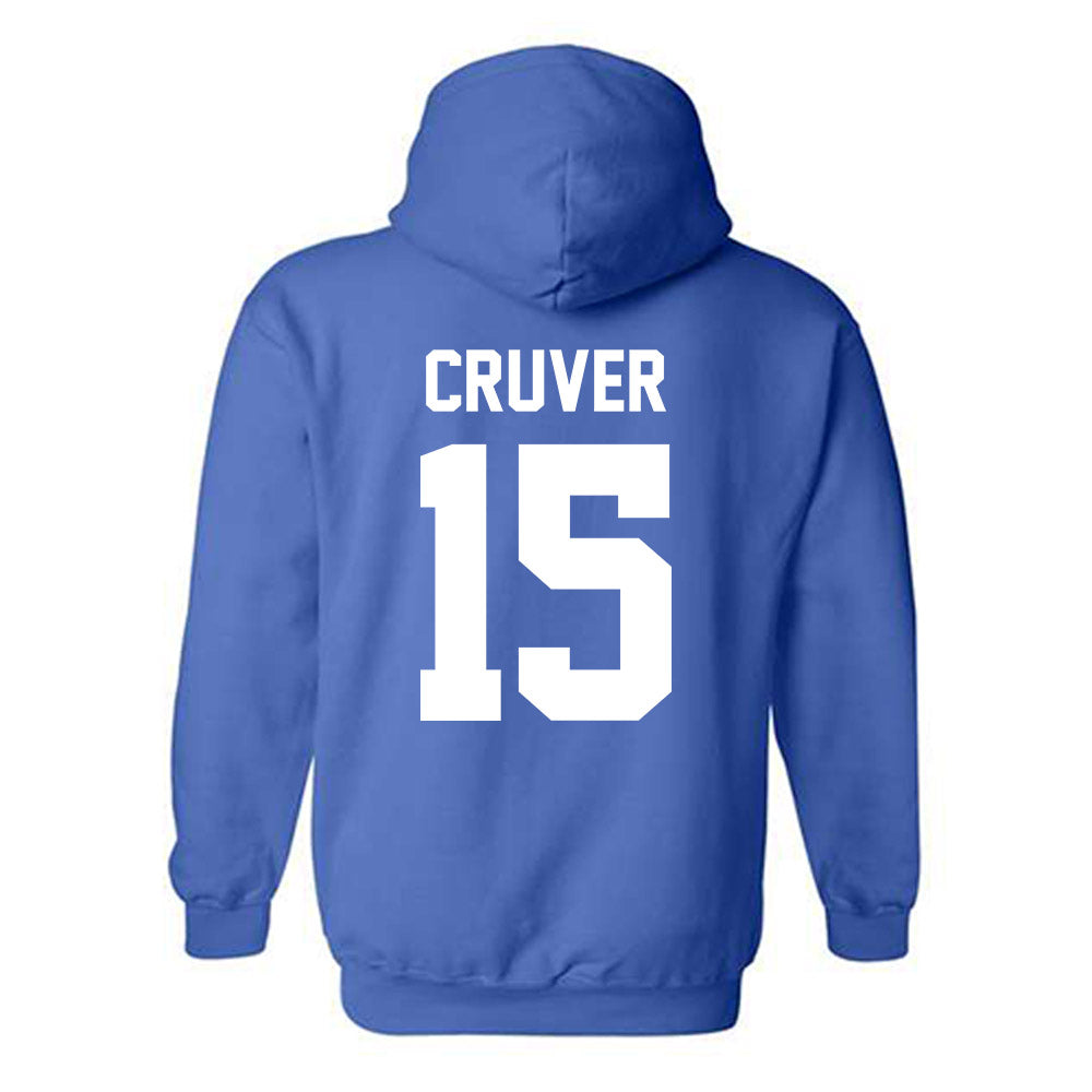 Kentucky - NCAA Football : Carson Cruver - Sports Shersey Hooded Sweatshirt-1