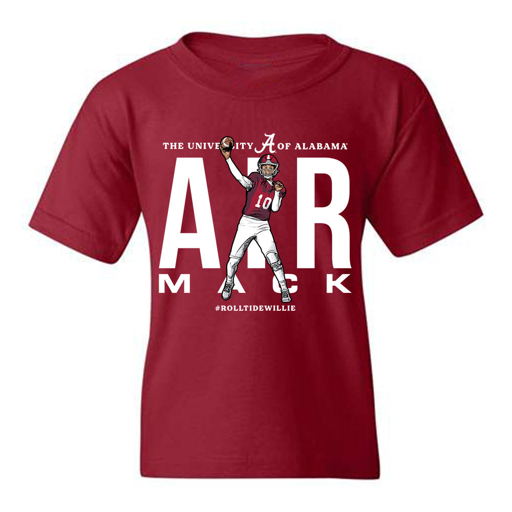 Alabama - NCAA Football : Austin Mack x Roll Tide Willie - Youth tshirt Individual Caricature