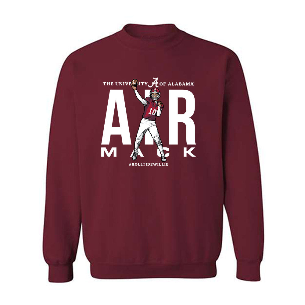 Alabama - NCAA Football : Austin Mack x Roll Tide Willie - Crewneck Sweatshirt Individual Caricature