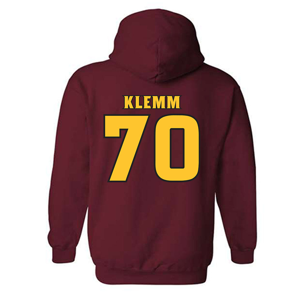 Arizona State - NCAA Football : Jalen Klemm - Replica Shersey Hooded Sweatshirt-1