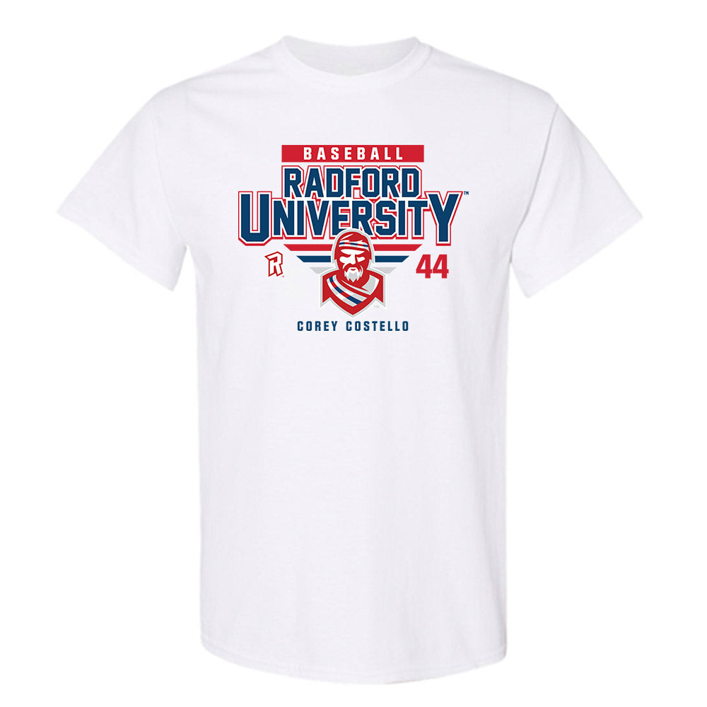 Radford - NCAA Baseball : Corey Costello - Classic Fashion Shersey T-Shirt-0