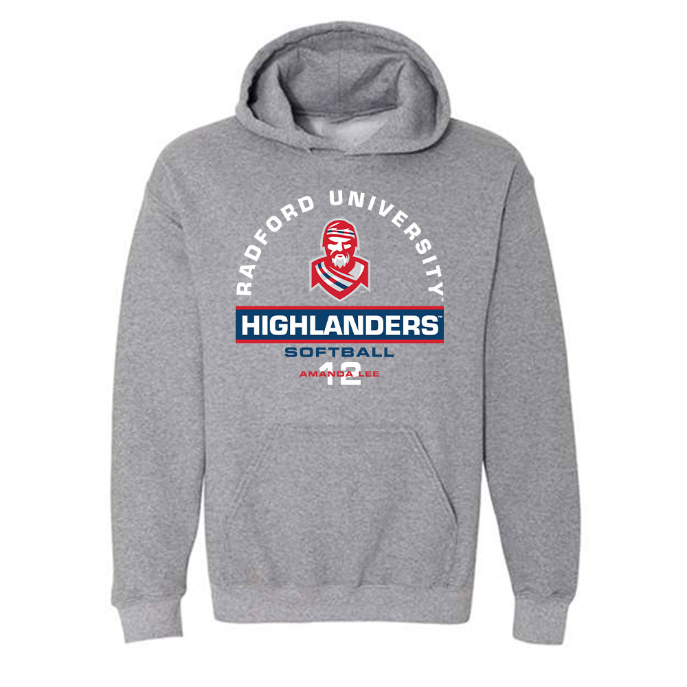 Radford - NCAA Softball : Amanda Lee - Classic Fashion Shersey Hooded Sweatshirt-0