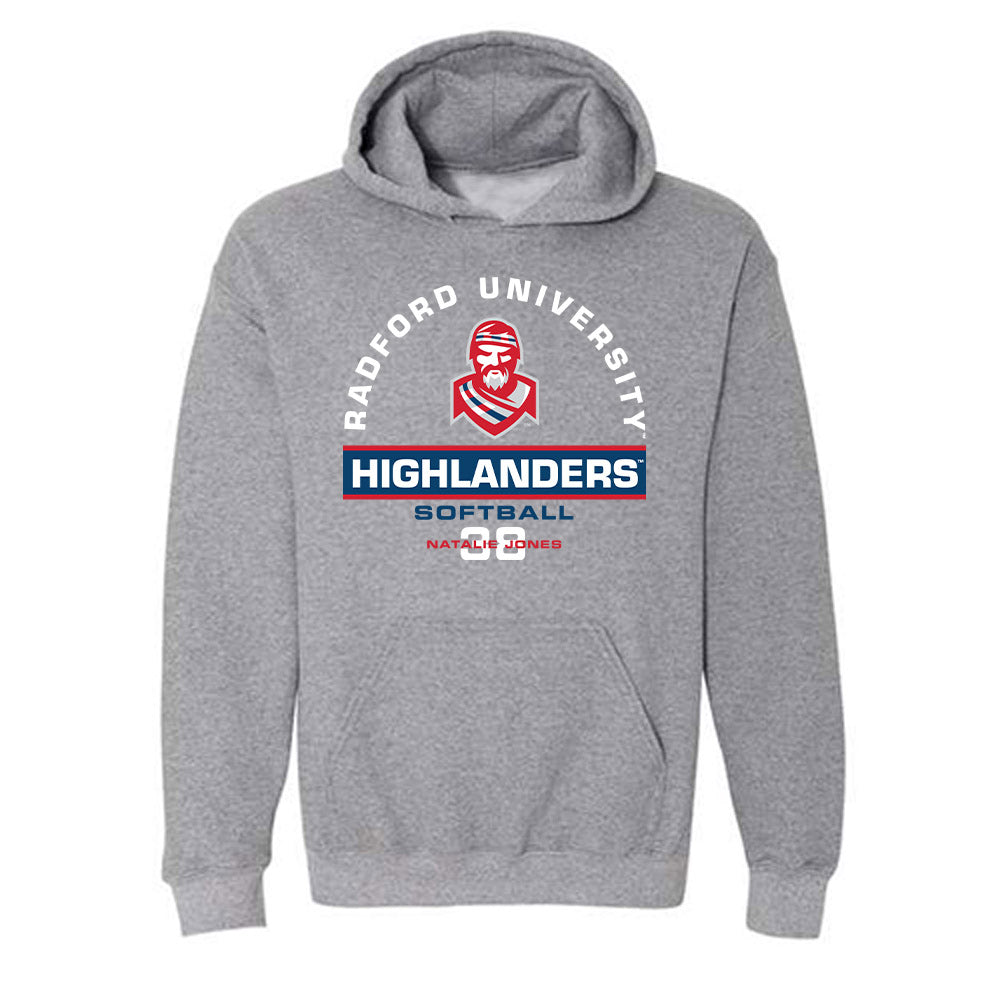 Radford - NCAA Softball : Natalie Jones - Classic Fashion Shersey Hooded Sweatshirt