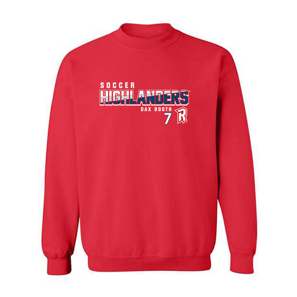 Radford - NCAA Men's Soccer : Dax Booth - Classic Fashion Shersey Crewneck Sweatshirt-0