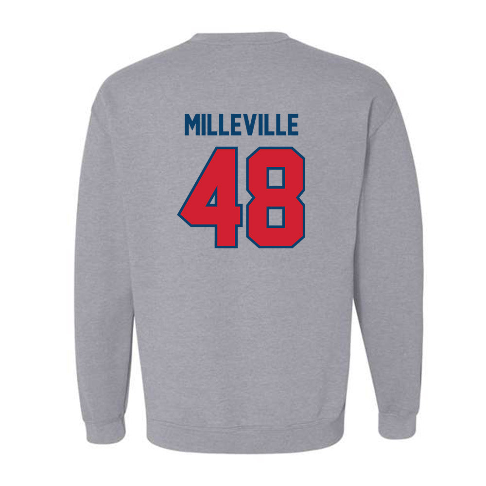 - NCAA Baseball : Joshua Milleville - Classic Shersey Crewneck Sweatshirt-1