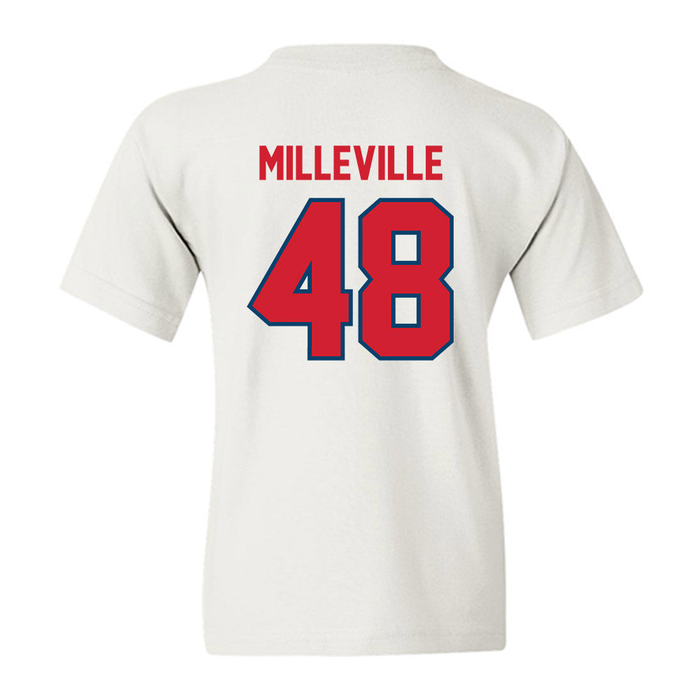- NCAA Baseball : Joshua Milleville - Classic Shersey Youth T-Shirt-1