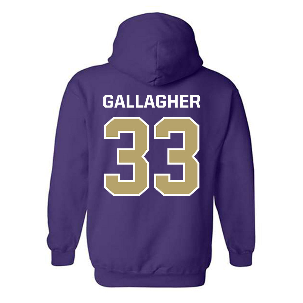JMU - NCAA Baseball : Aiden Gallagher - Classic Shersey Hooded Sweatshirt-1