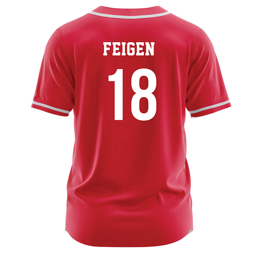 - NCAA Softball : Kelley Feigen - Red Jersey-1